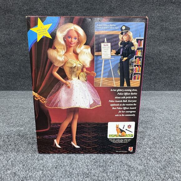 Vintage 1995 Barbie Police Officer Doll Limited Edition‎ Mattel 10688 NIB in Box - Picture 4 of 12